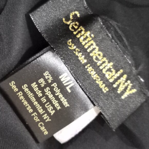 SENTIMENTAL NY BLACK PARTY DRESS WITH BACK CUTOUT WMEN SIZE M/L NEW - Picture 2 of 8